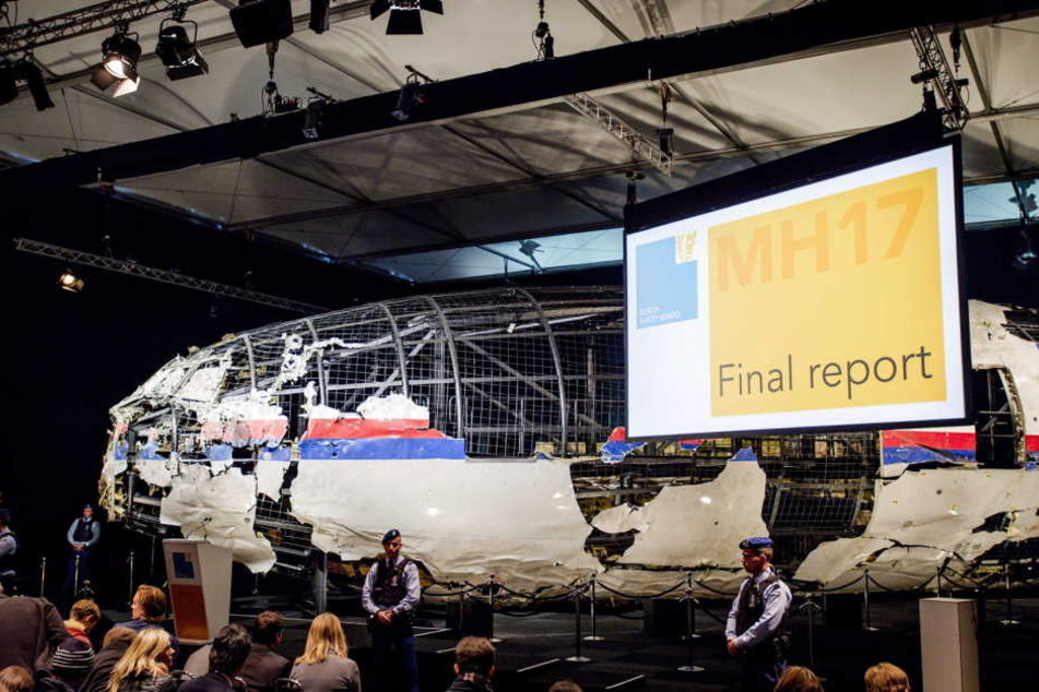 Die gefundenen Wrackteile von Flug MH17.