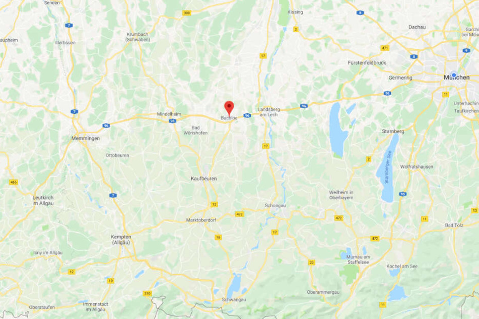 Der Vorfall ereignete sich in der Nähe von Buchloe im Ostallgäu.