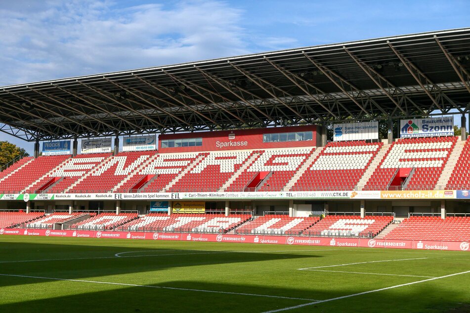 Das Stadion der Freundschaft von Finalteilnehmer Energie Cottbus wird diesjähriger Austragungsort des Brandenburger Landespokal-Finales sein.