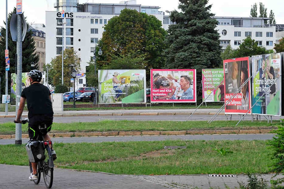 Wahlkampf in Chemnitz.