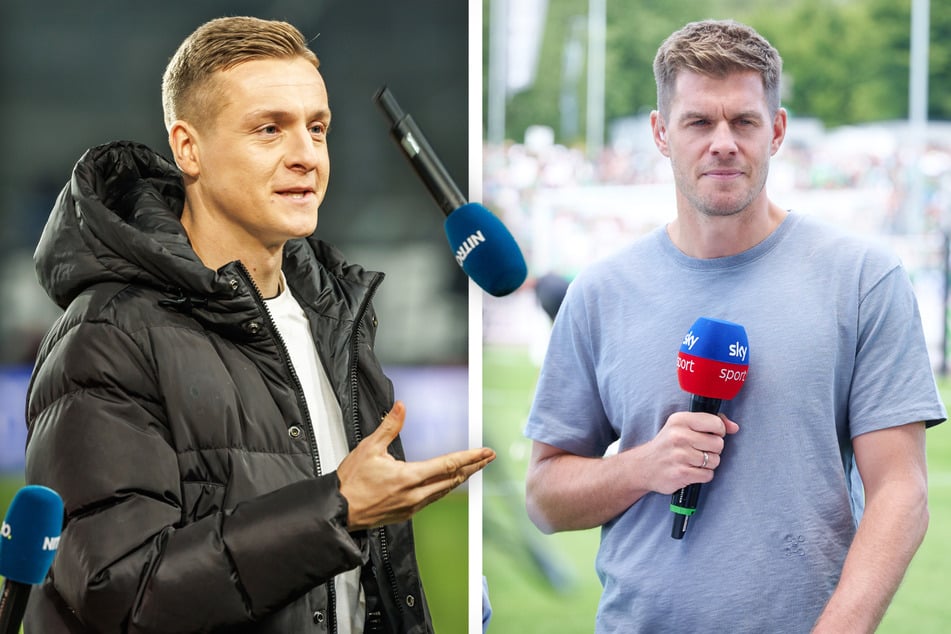 Felix Kroos (l.) und Simon Terodde sagen Dynamo Dresden eine sorgenfreie Saison vorher.
