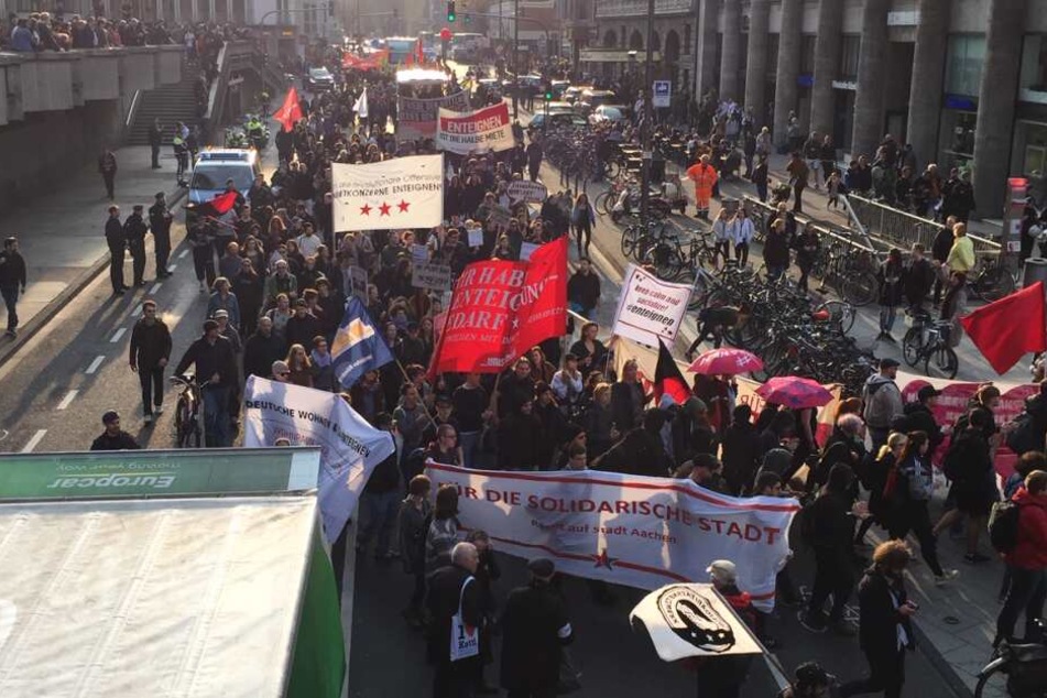 Die Demo endete am Kölner Hauptbahnhof.