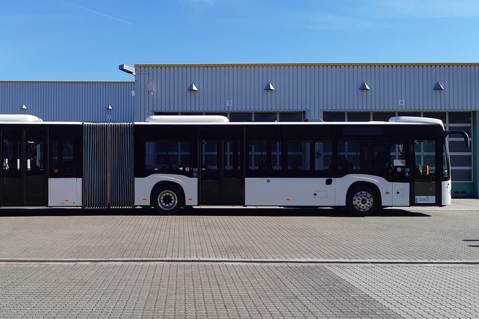 Acht Busse werden im ersten Schritt mit den Folien ausgestattet.