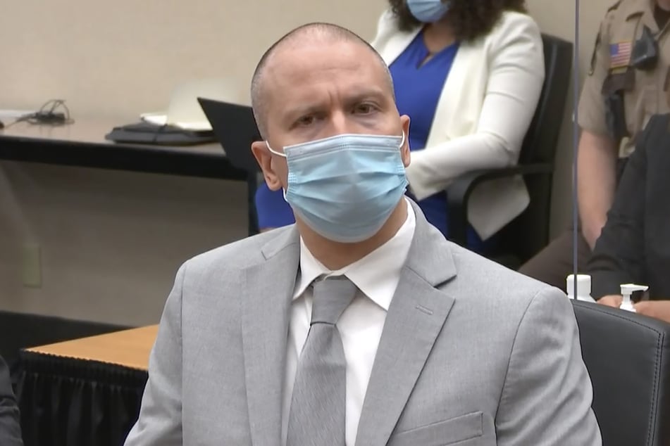Ex-Cop Derek Chauvin (47) bei seiner Urteilsverkündung.