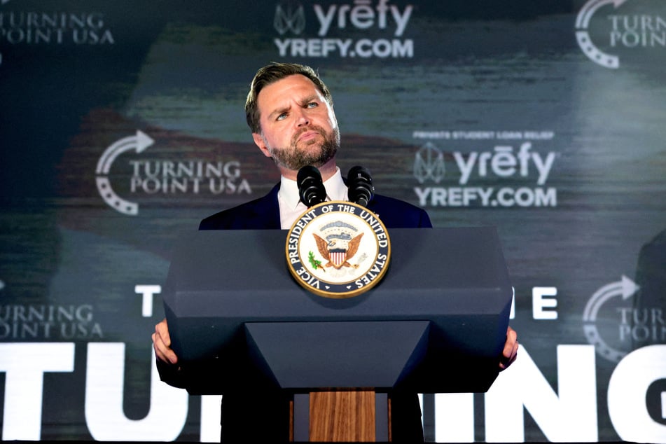 On Wednesday evening, JD Vance debated college students while headlining a Turning Point USA event at the University of Mississippi.