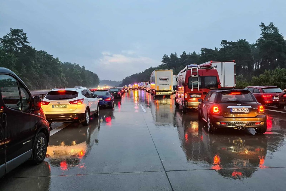 Die Fahrtrichtung Potsdam musste vorübergehend gesperrt werden.