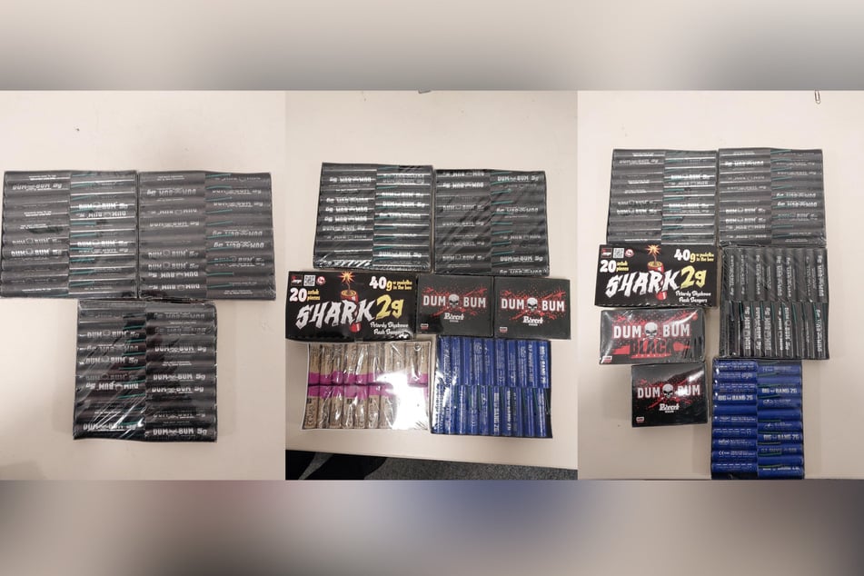 Dieses Böller-Arsenal hatten die drei Teenies einstecken.