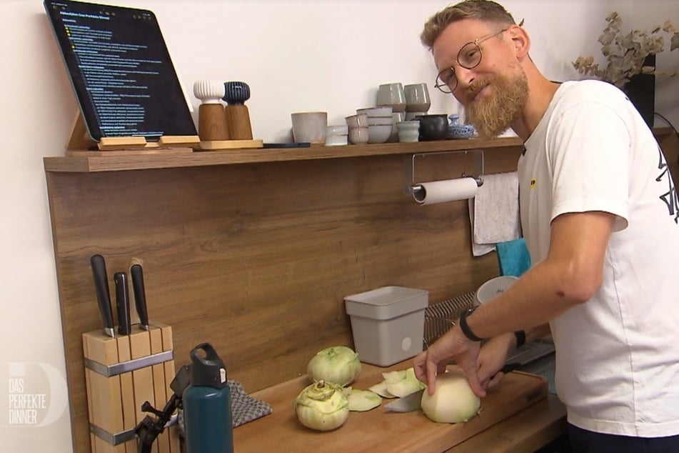 Bei Maximilian (31) aus Erfurt zieht sich der Kohlrabi durch Vor-, Haupt- und Nachspeise.