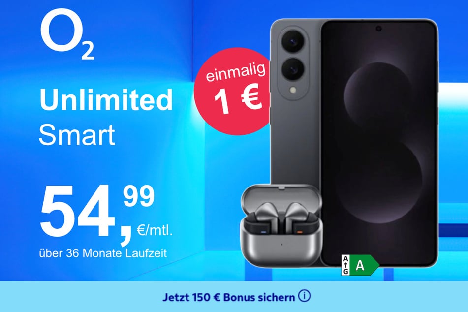 Das Samsung Galaxy S25 Edge + Buds 3 Pro im o2 Mobile Unlimited Smart für einmalig 1 Euro.