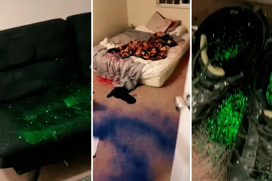 This guy's apartment is now truly sparkling.