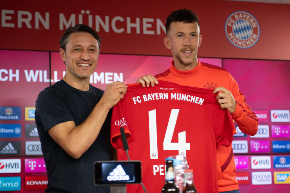 Niko Kovac und Ivan Perisic bei der Vorstellung des Neuzugangs.