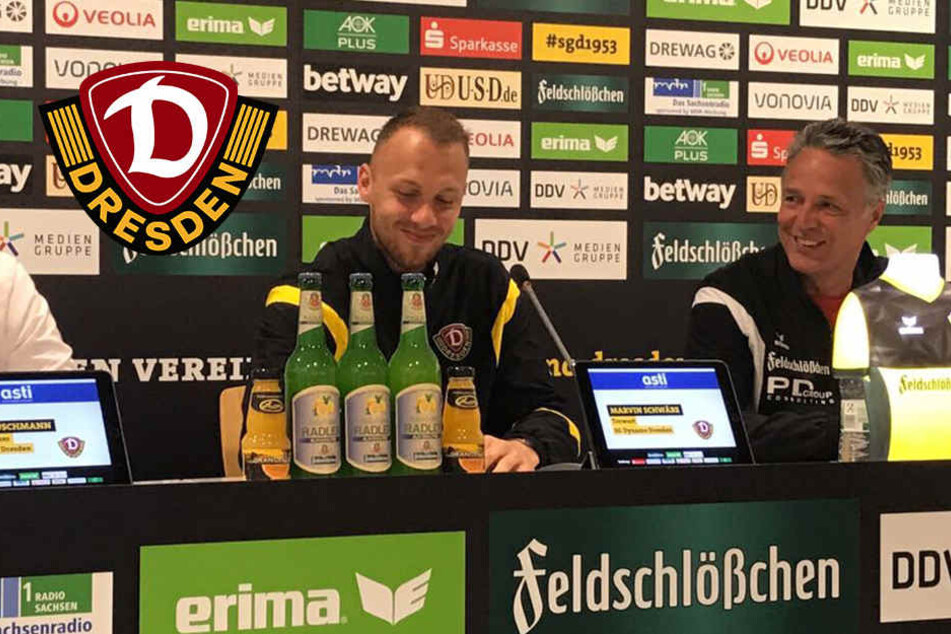 Marvin Schwäbe hat gut Lachen: Er bleibt eine weitere Saison bei Dynamo.