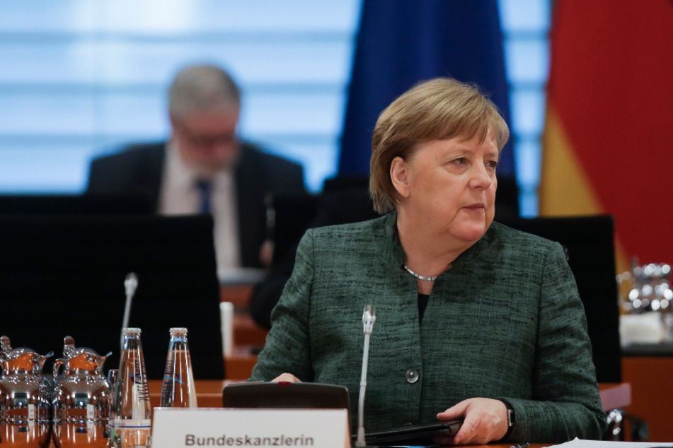 Bundeskanzlerin Angela Merkel nimmt an der wöchentlichen Kabinettssitzung der Bundesregierung im Kanzleramt in Berlin teil.