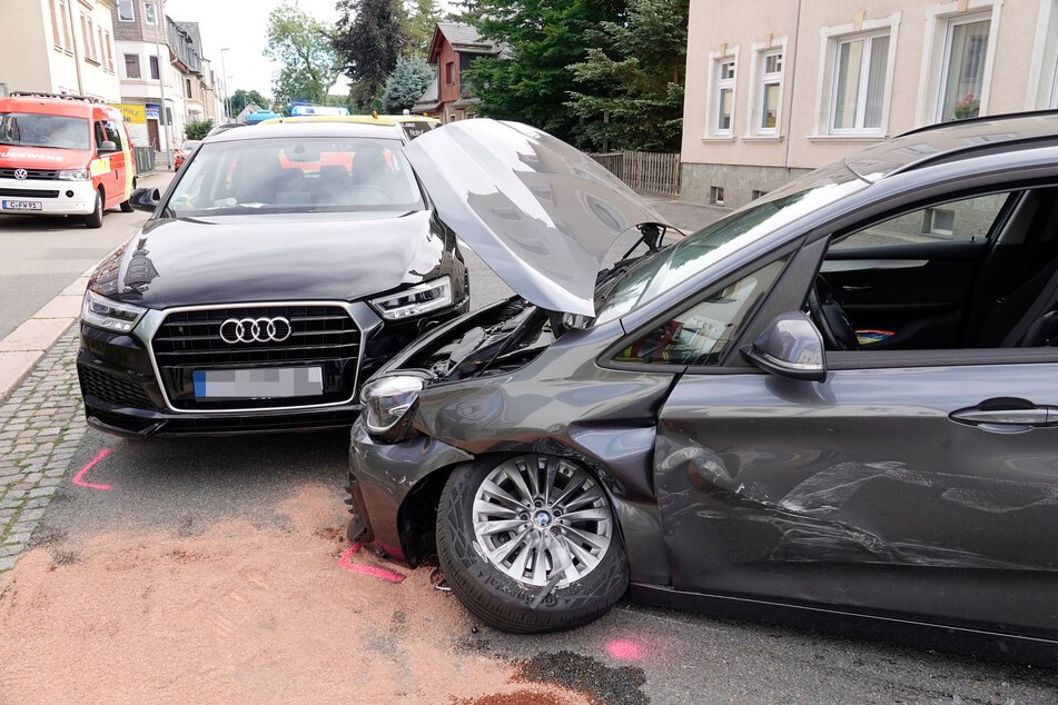 Auf der Annaberger Straße kam es am Dienstagnachmittag zu einem Unfall.