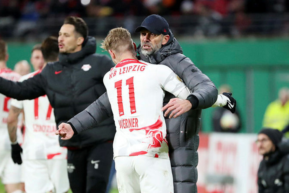 Mit einem Treffer in der 83. Minute besiegelte Timo Werner der Einzug von RB Leipzig ins Viertelfinale des DFB-Pokals.