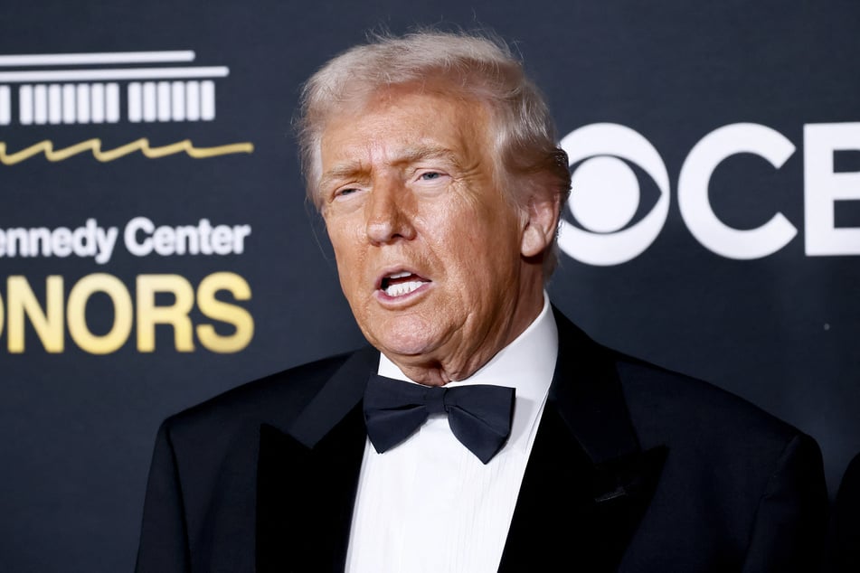 President Donald Trump attends the 48th Kennedy Center Honors at The Kennedy Center on Sunday in Washington, DC.