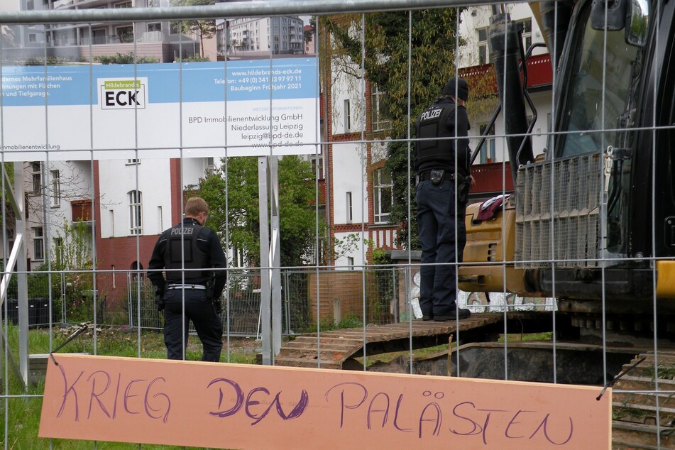 Gegen die Bauarbeiten auf dem Grundstück der Hildebrandstraße 40 hatte es Proteste gegeben.