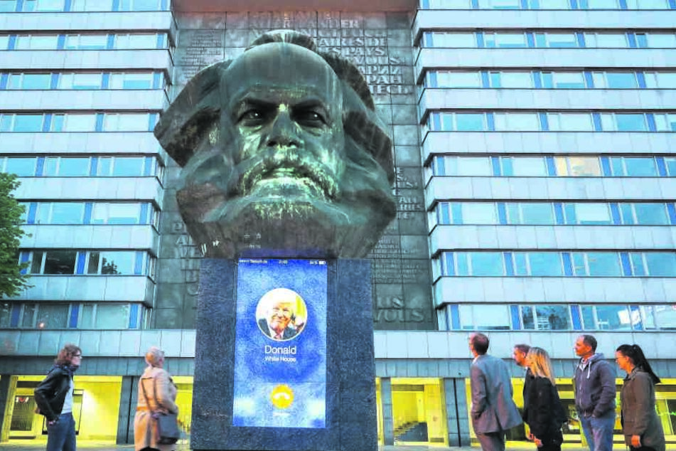 Der sprechende Marx-Kopf war 2018 ein echter Hingucker: Zum 200. Geburtstag des Philosophen bekam seine Büste Anrufe aus aller Welt.