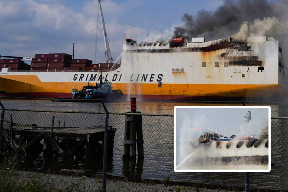 Flammen auf Frachtschiff wüten schon seit Tagen: Zwei Feuerwehrleute im Einsatz gestorben