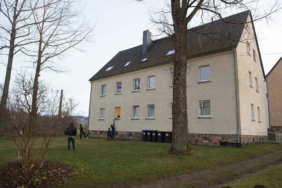 Die Flüchtlingsunterkunft in Clausnitz. Inzwischen ist Ruhe eingekehrt.