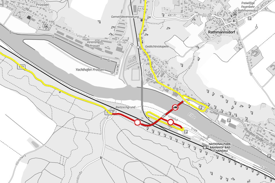 Diese Karte gibt einen Überblick über die aktuellen Sperrungen.