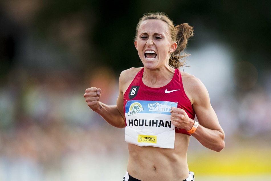 Shelby Houlihan is the US women's record holder in the 1,500 and 5,000 meter races.