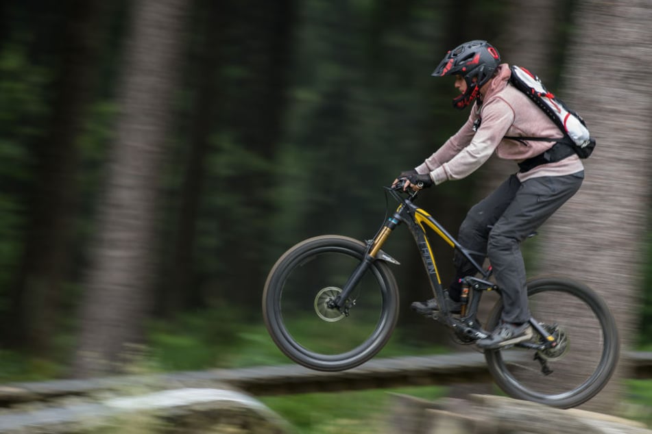Mit dem Mountainbike ist man in Tabarz am Wochenende sehr willkommen.