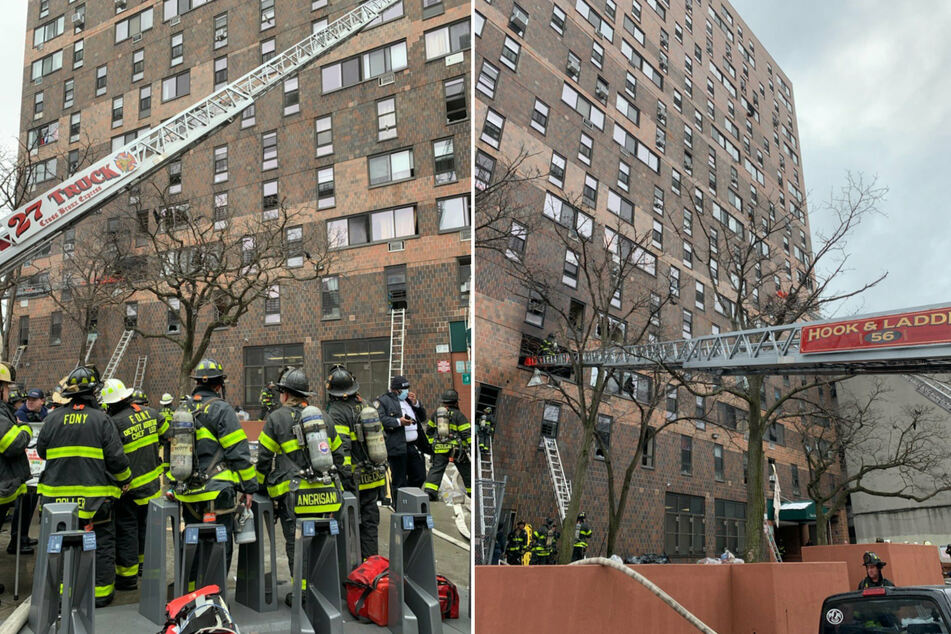 Some 200 FDNY firefighters fought to put out the fire on E. 181st Street.
