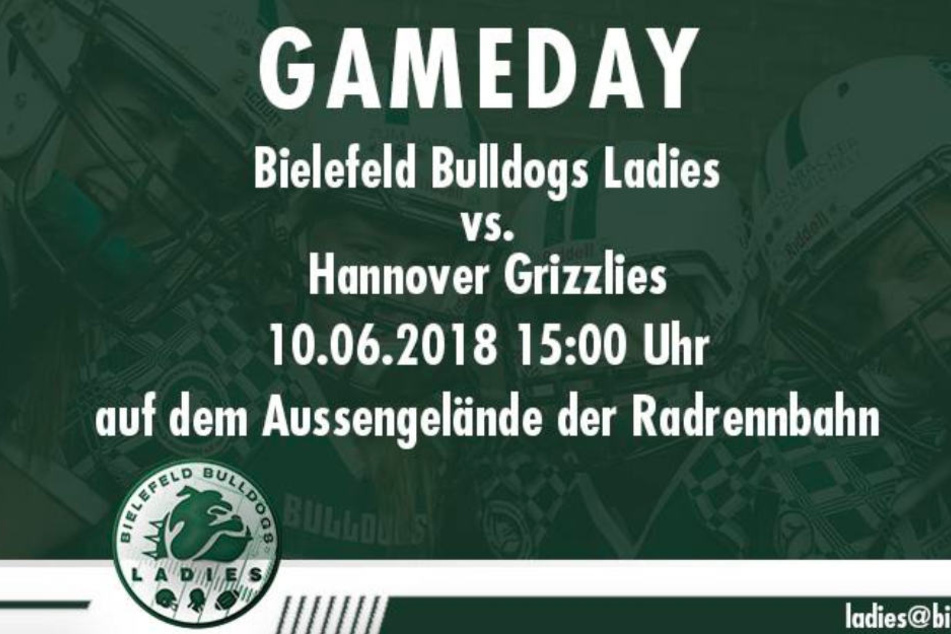 Tragt das Team der Bielefeld Bulldogs Ladies zum Sieg.