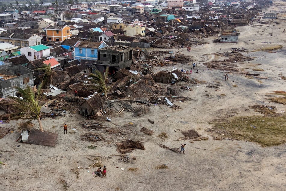 The aftermath of Cyclone Batsirai in Madagascar in February.
