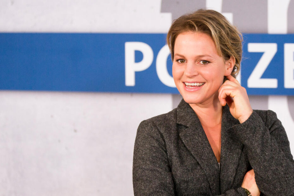 Die Schauspielerin Maria Simon beim Fototermin zum "Polizeiruf 110". (Archivaufnahme)