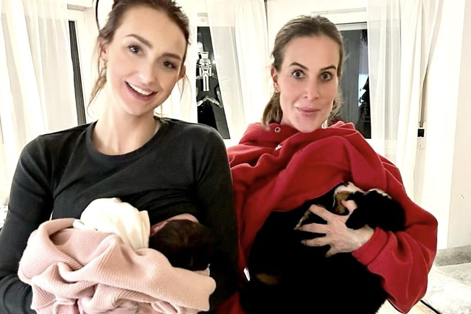 Charlotte Würdig (46, r.) und Georgina "Gia" Stumpf (36) haben einen gemeinsamen Podcast.
