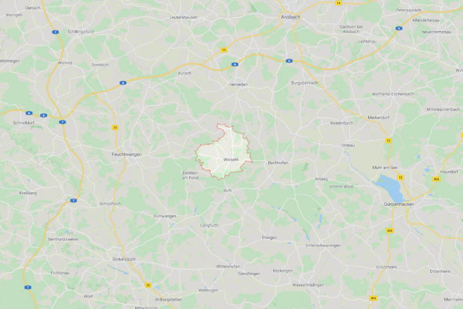 Der Vorfall ereignete sich in Wieseth im Landkreis Ansbach in Mittelfranken.