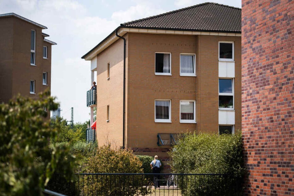 Die Wohnsiedlung in Düsseldorf.
