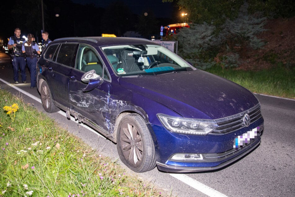 Der VW kollidierte auf der Kamenzer Straße mit einem Citroen.