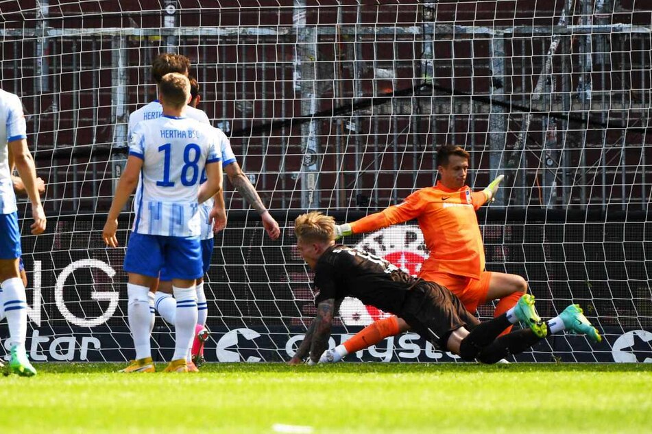 Simon Makienok (30) traf im Testspiel gegen Hertha BSC Berlin zur zwischenzeitlichen 2:1-Führung. (Archivfoto)