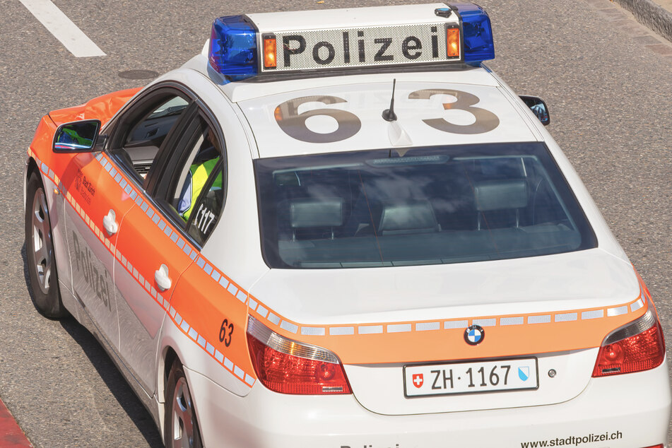 Ein Einsatzwagen der Schweizer Polizei.