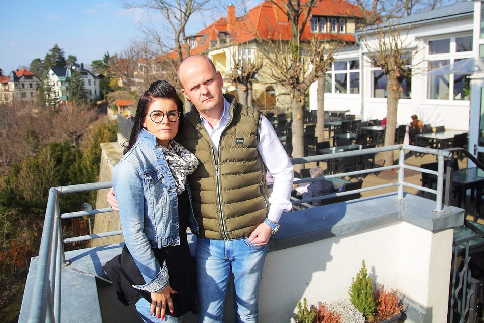 Die Luisenhof-Betreiber Carsten (50) und Carolin (39) Rühle wollen die Traditionsgaststätte geöffnet halten.