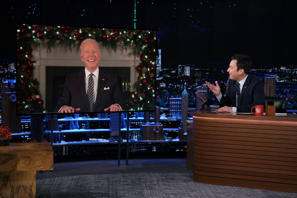 US-Präsident Joe Biden (79) war in der "Tonight Show" mit Jimmy Fallon (47) zu Gast.