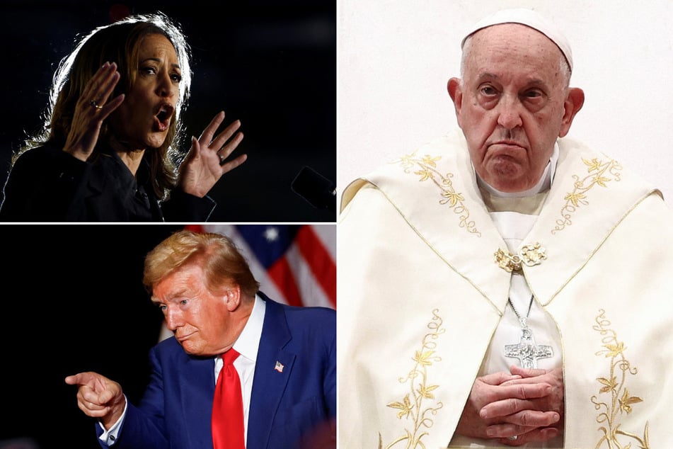 Pope Francis declines to say whether Donald Trump or Kamala Harris is "lesser evil"