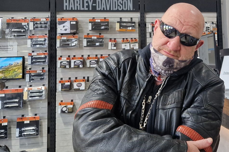 Eddy Kante (64) kurz vor seiner Diagnose auf den "Harley Days" 2023 in Hamburg.