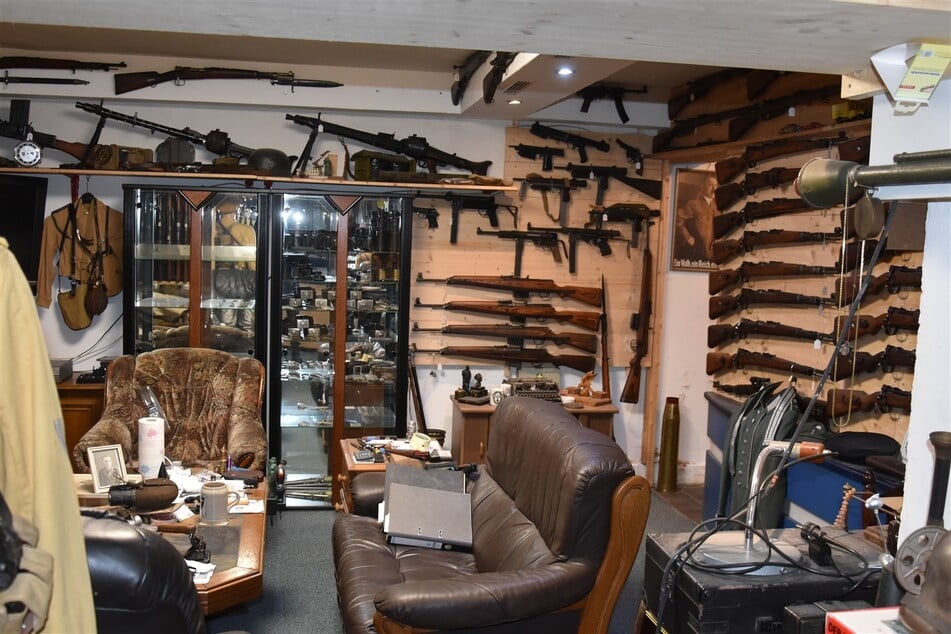 Ähnlich wie ein Museum: Der Keller des 59-Jährigen.