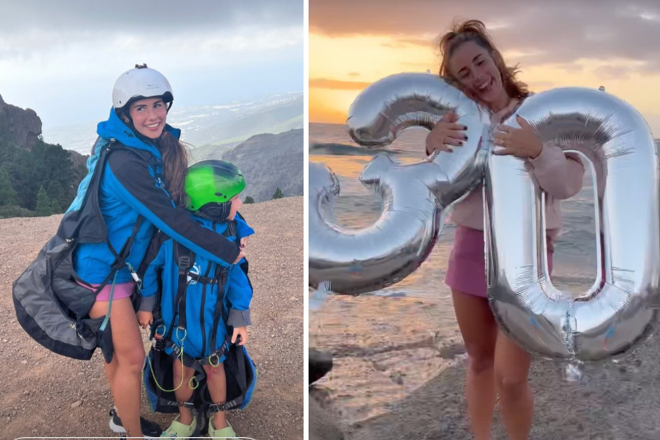 Sarah Engels feiert 30. Geburtstag und erlebt spektakulären Flug mit Sohn Alessio