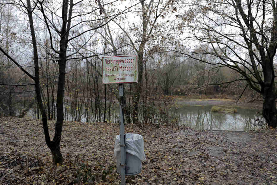 See an der Straße Auf dem Mirzengrehn, an dem die Kleiung und Tasche einer getöten 17-Jähringen gefunden wurden.