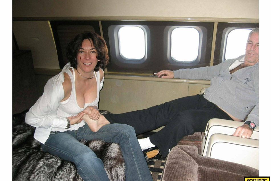 Maxwell and Epstein on the latter's infamous private jet.