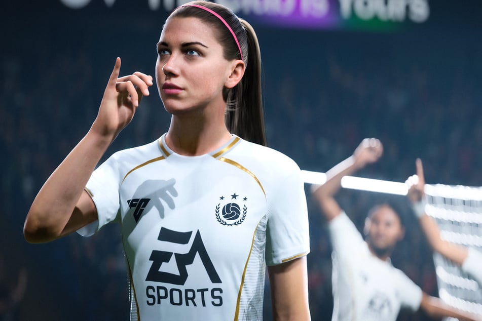 Ikonen – nicht nur bei den Männern. Ehemalige Athleten (hier: Alex Morgan) feiern auf der Konsole um auf dem PC ihr Comeback.