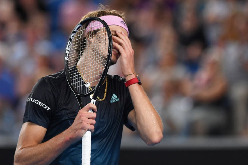 Alexander Zverev konnte sein Aus bei den Australian Open im Achtelfinale nicht fassen.