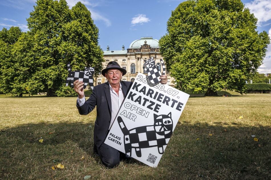 Im Vorjahr initiierte Holger John (65) das Festival "Karierte Katze" am Japanischen Palais.