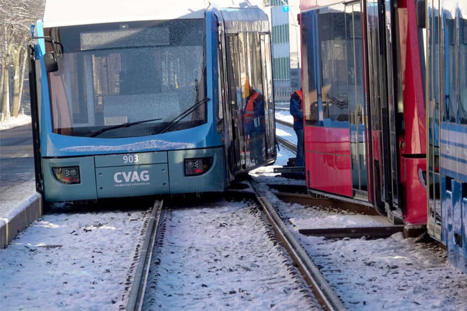 Entgleist! Straßenbahn-Crash in Chemnitz