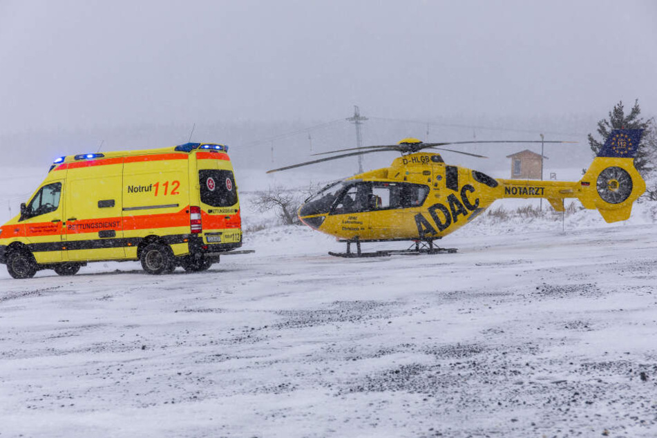Sturmtief Fabio ließ den Rettungshubschrauber nicht starten.